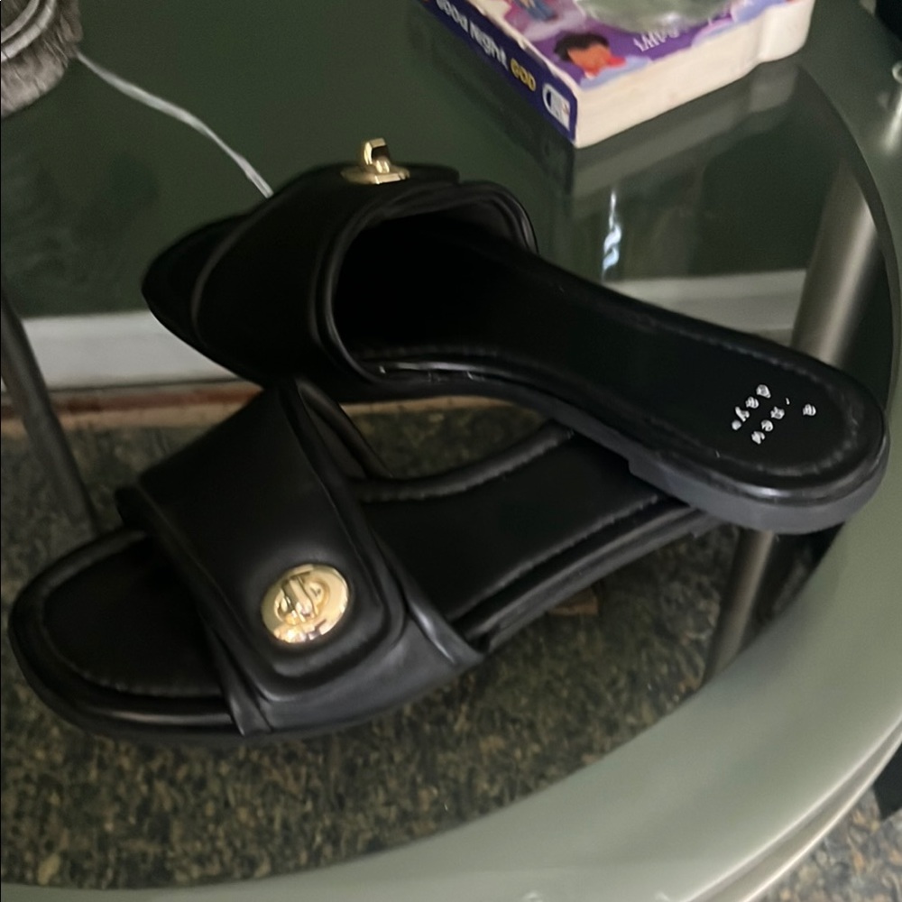 A New Day Black Mules with Elegant Design